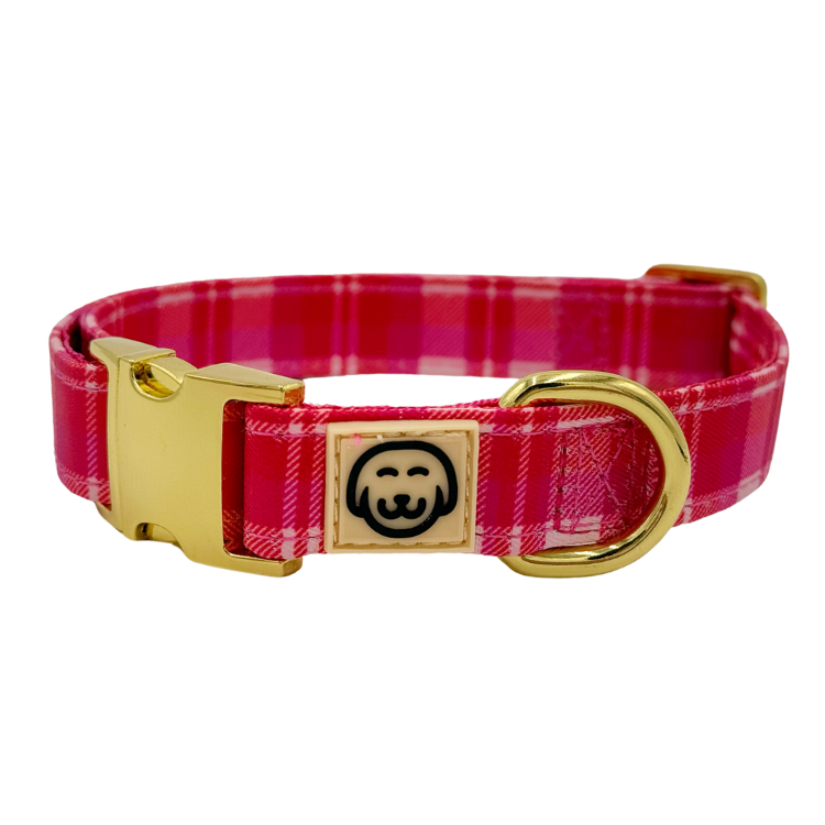 Rosewood Tartan - Dog Collar