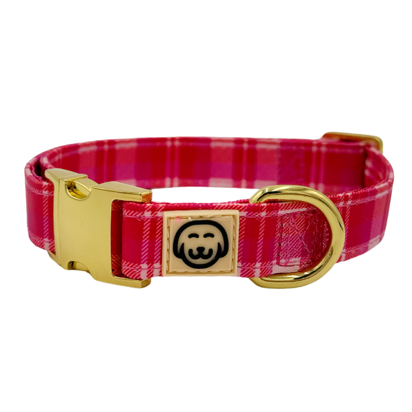 Rosewood Tartan - Dog Collar