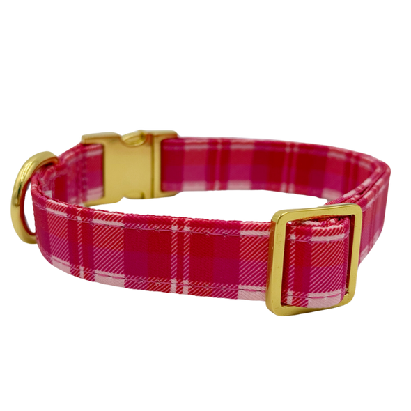 Rosewood Tartan - Dog Collar