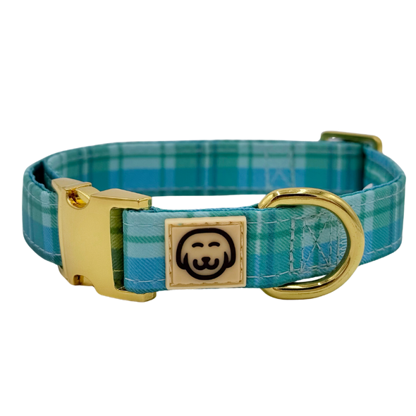 Northern Lights Plaid - Dog Collar