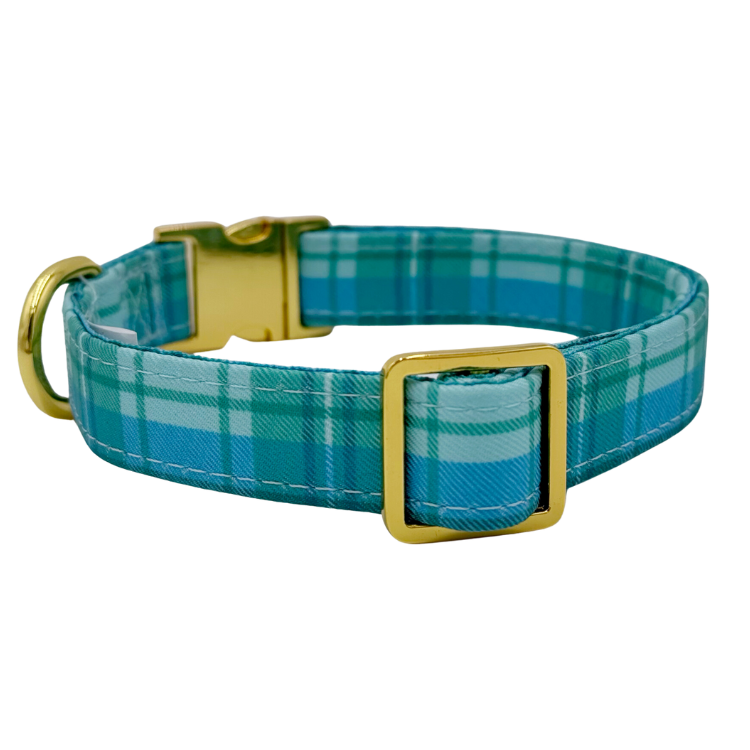 Northern Lights Plaid - Dog Collar