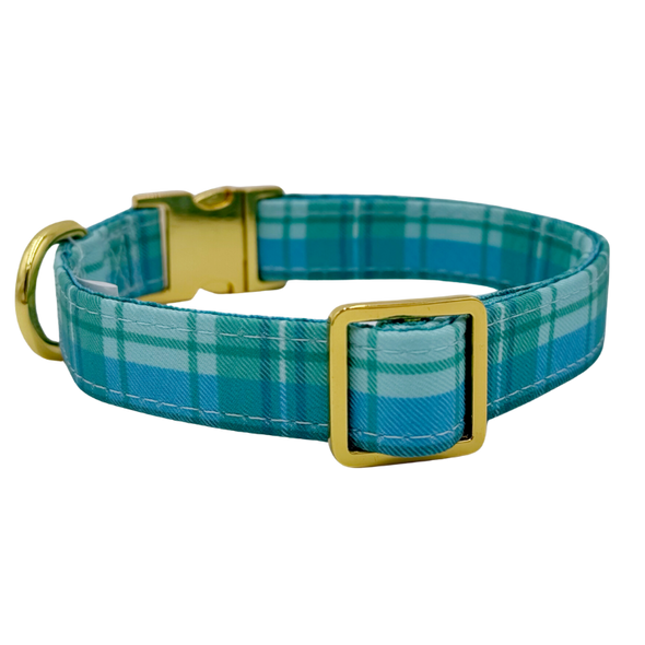 Northern Lights Plaid - Dog Collar