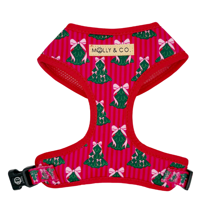 Sugarplum Trees - Adjustable Dog Harness