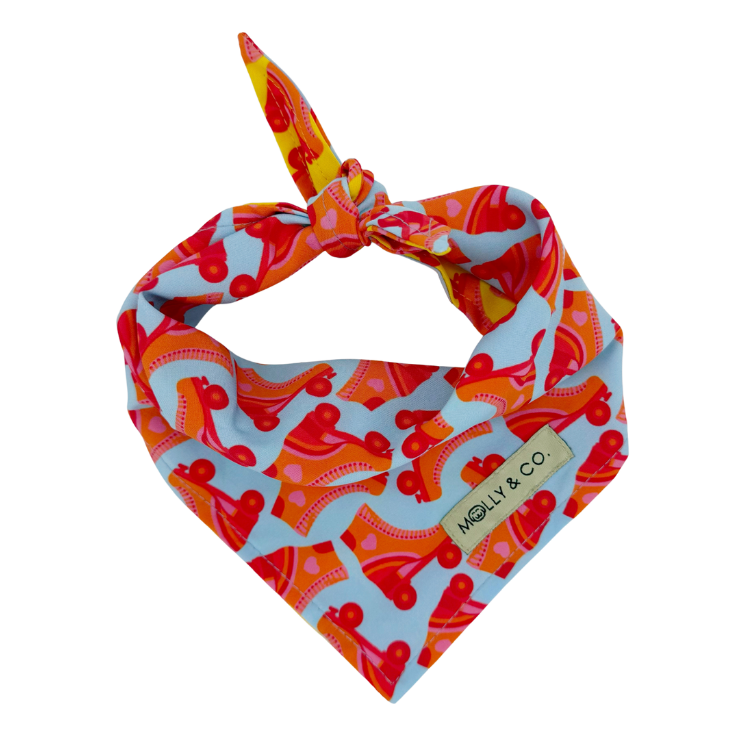 Roller Skate - Reversible Dog Bandana