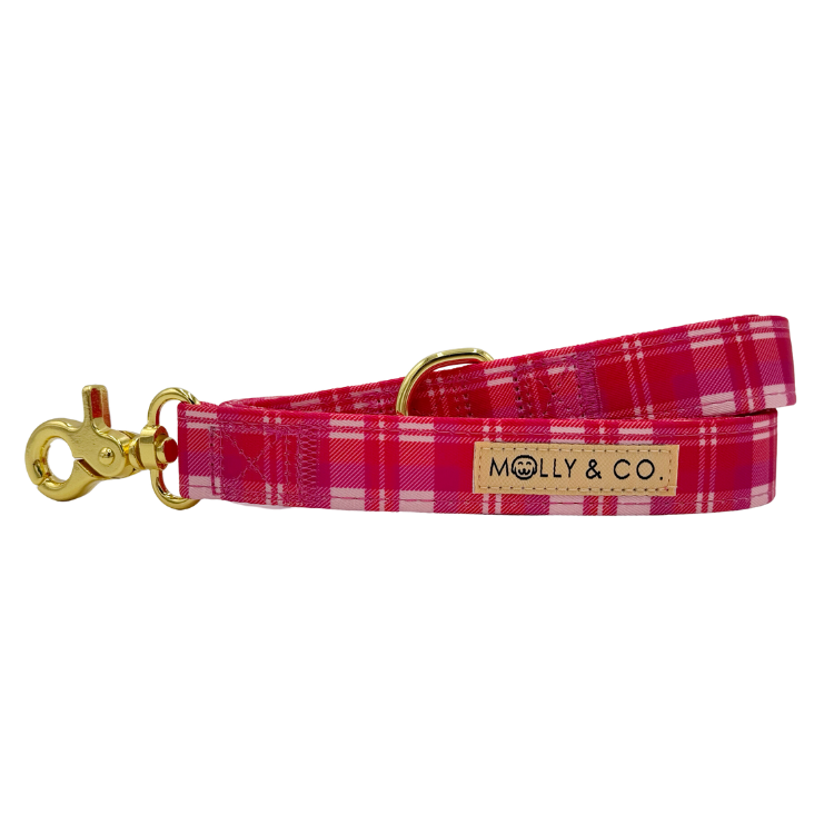 Rosewood Tartan Plaid - Dog Leash