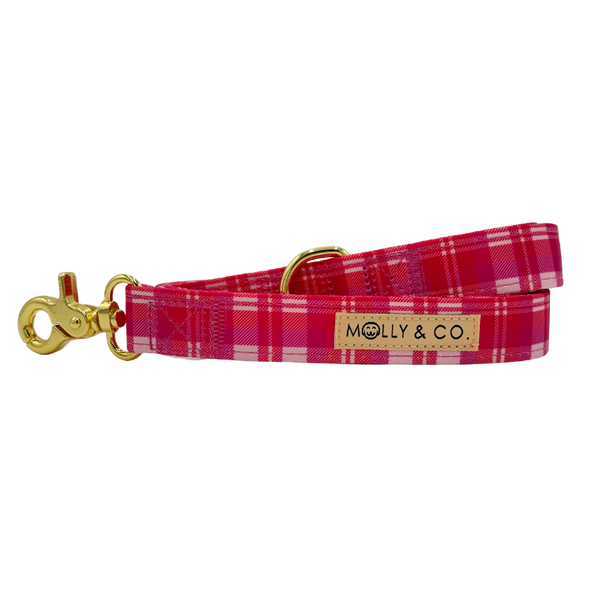 Rosewood Tartan Plaid - Dog Leash