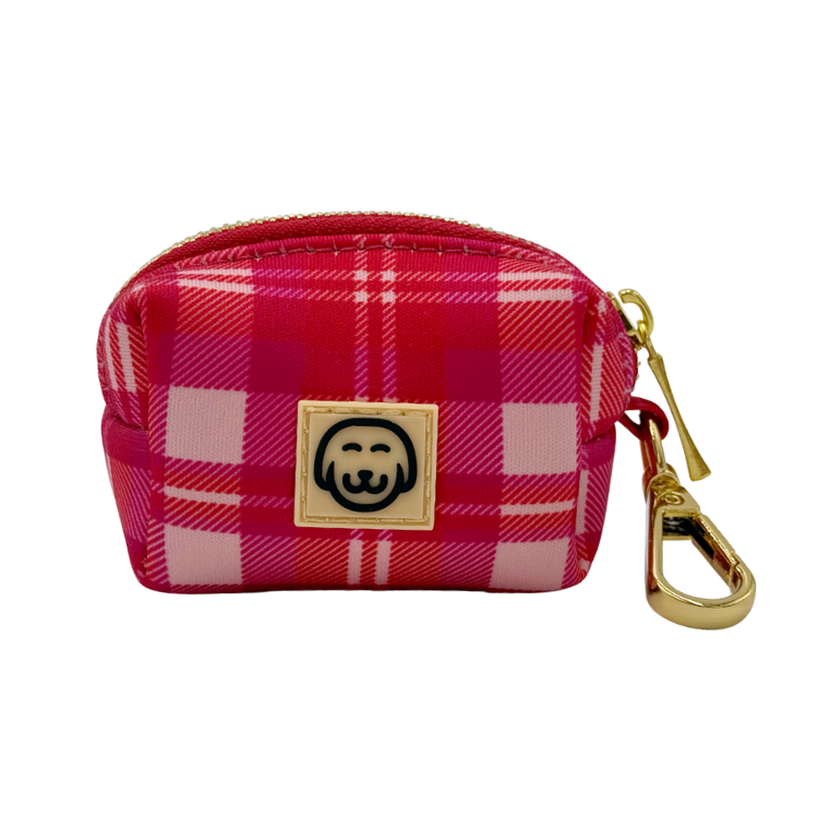 Rosewood Tartan - Dog Poop Bag Holder