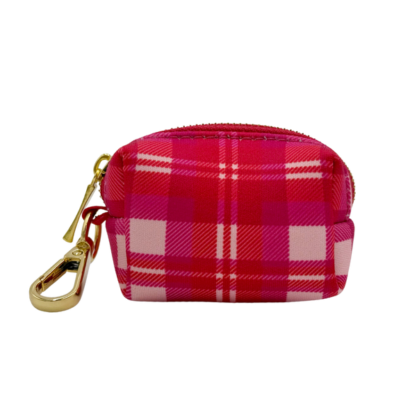 Rosewood Tartan - Dog Poop Bag Holder