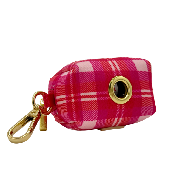 Rosewood Tartan - Dog Poop Bag Holder