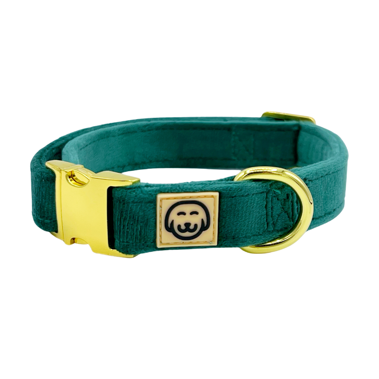 Emerald Velvet - Dog Collar