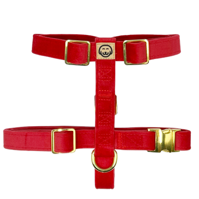 Scarlet Velvet - Adjustable Strap Dog Harness