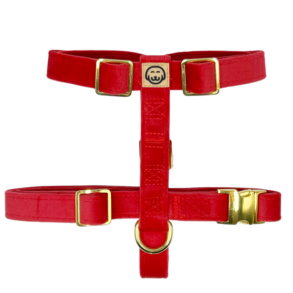 Scarlet Velvet - Adjustable Strap Dog Harness