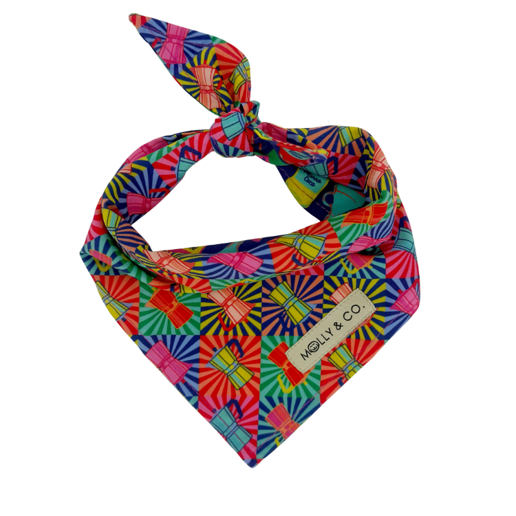 Café con Pitorro - Reversible Dog Bandana