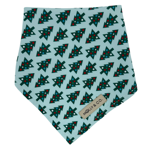 Northern Lights + Deck the Halls - Reversible Dog Bandana