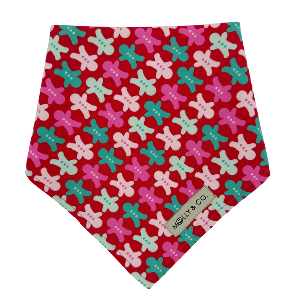 Rosewood Tartan + Gingerbread - Reversible Dog Bandana