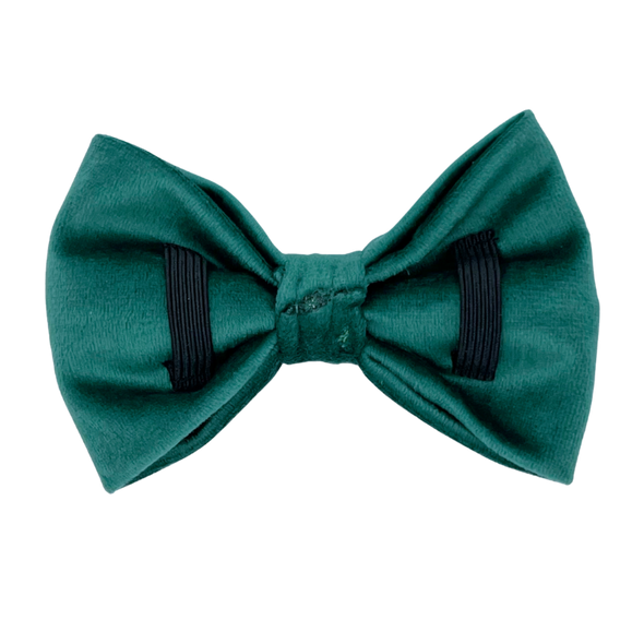 Emerald Velvet - Dog Bowtie