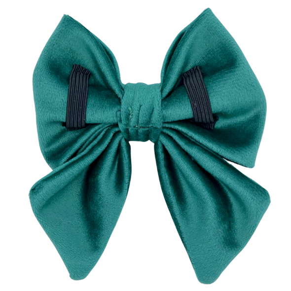 Emerald Velvet - Dog Sailor Bowtie