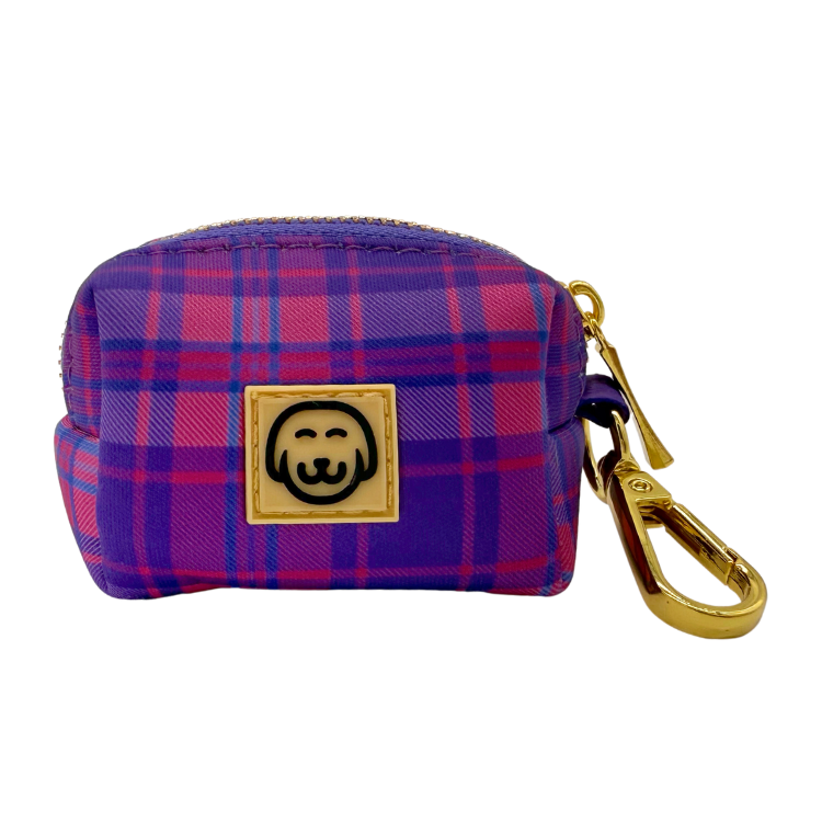 Pinkberry Plaid - Dog Poop Bag Holder