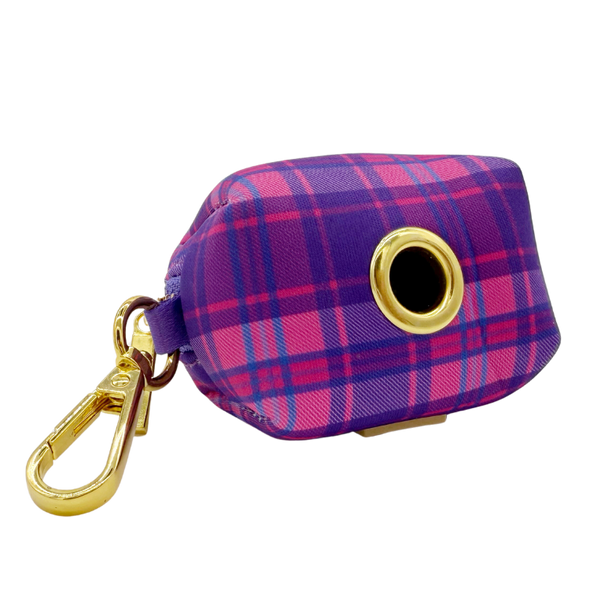 Pinkberry Plaid - Dog Poop Bag Holder