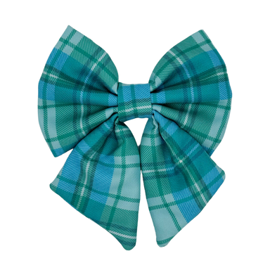 Northern Lights Plaid - Dog Sailor Bowtie