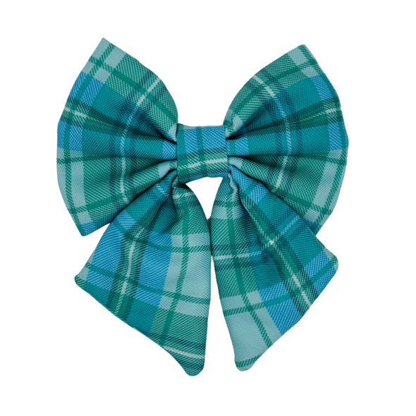 Northern Lights Plaid - Dog Sailor Bowtie