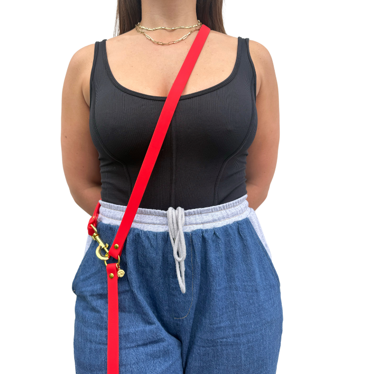 Ruby Red - Splashproof Handsfree Dog Leash