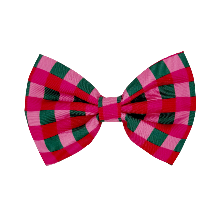 Giftwrap Plaid - Dog Bowtie
