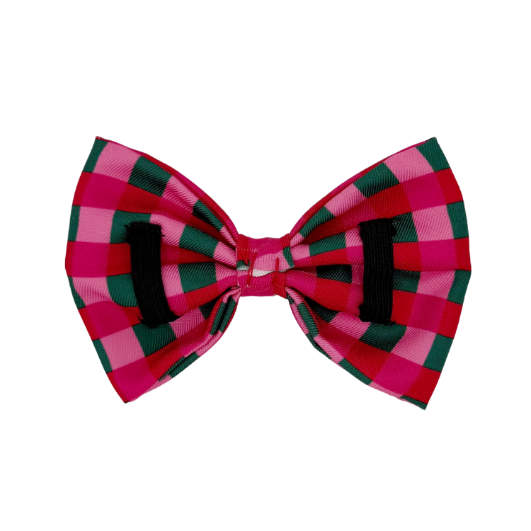 Giftwrap Plaid - Dog Bowtie