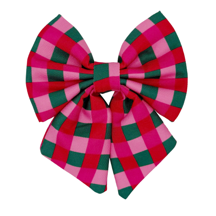 Giftwrap Plaid - Dog Sailor Bowtie
