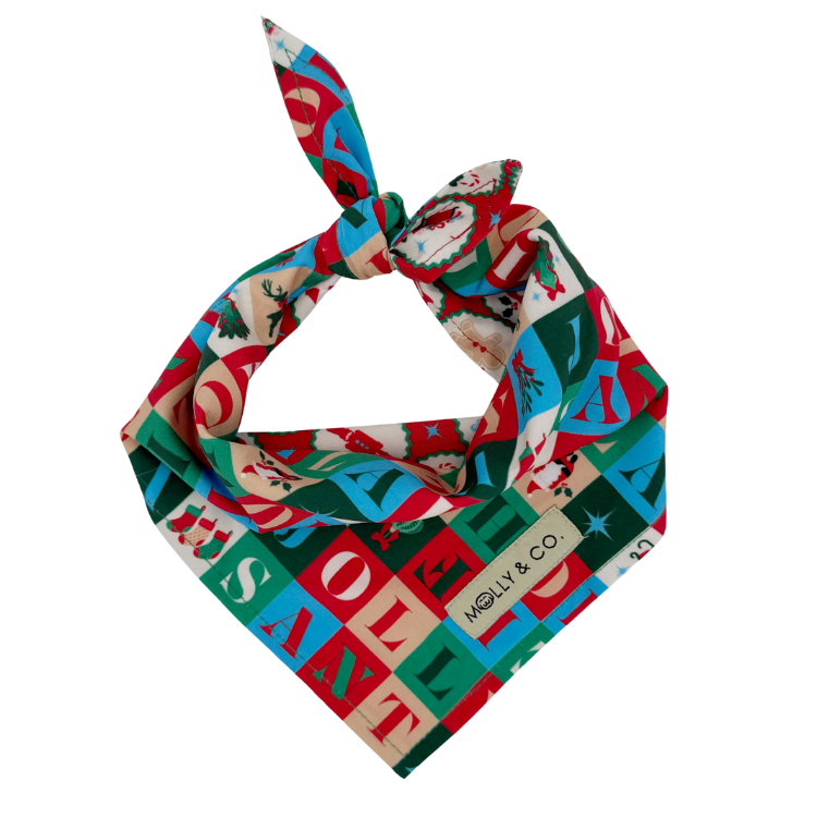 Santa's Workshop - Reversible Dog Bandana