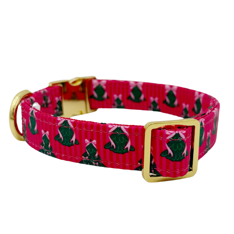 Sugarplum Trees - Dog Collar