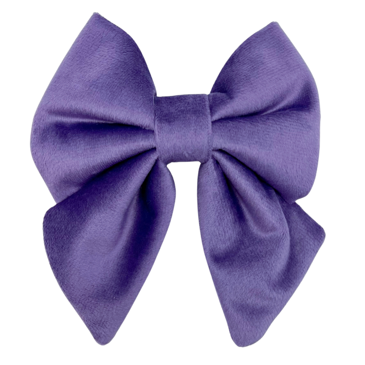 Violet Velvet - Dog Sailor Bowtie