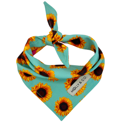 Sunflowers - Reversible Dog Bandana