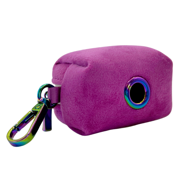 Plum Velvet - Dog Poop Bag Holder