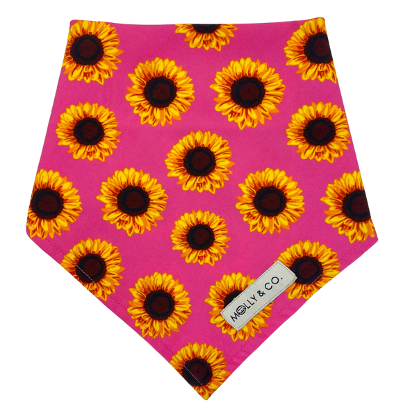 Sunflowers - Reversible Dog Bandana