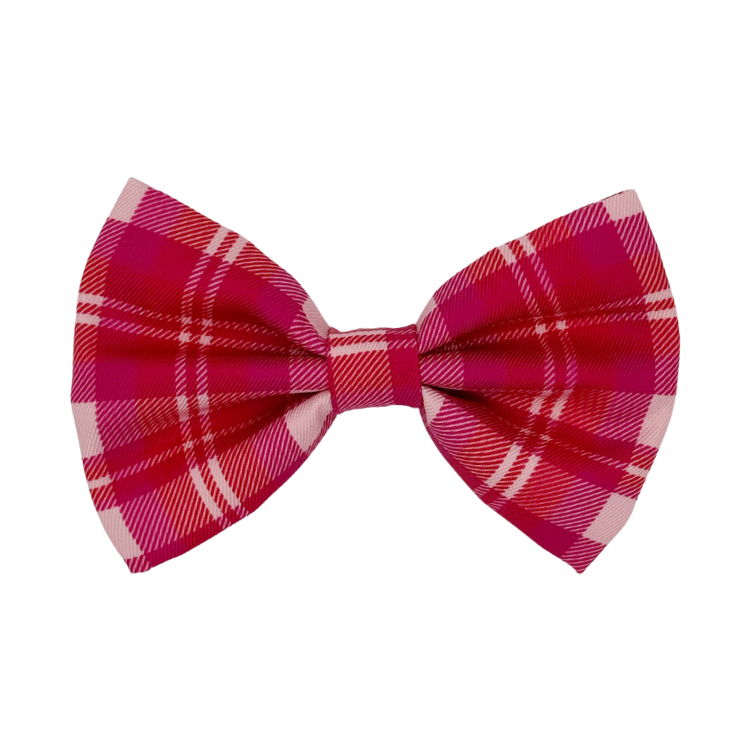 Rosewood Tartan - Dog Bowtie