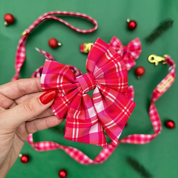 Rosewood Tartan - Dog Sailor Bowtie