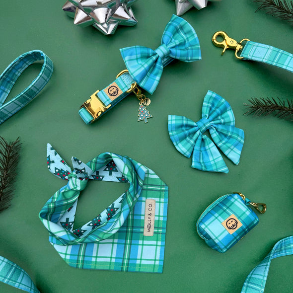 Northern Lights Plaid - Dog Sailor Bowtie