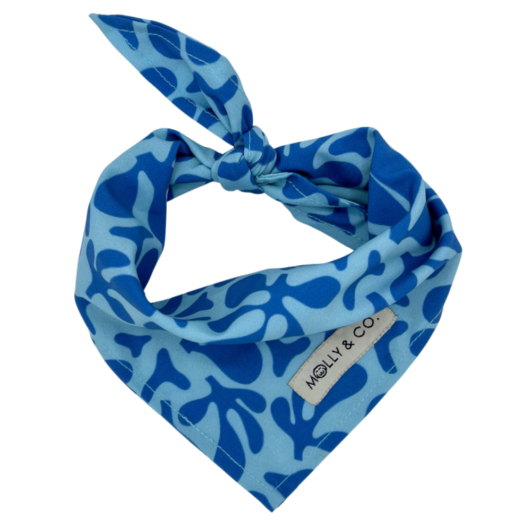 Blue Marina - Dog Bandana - FINAL SALE