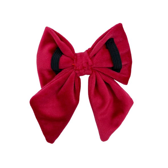 Scarlet Velvet - Dog Sailor Bowtie