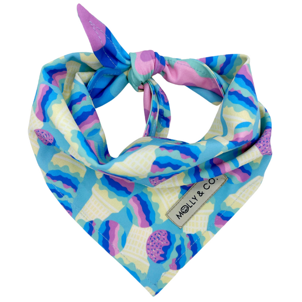 Ice Cream - Reversible Dog Bandana