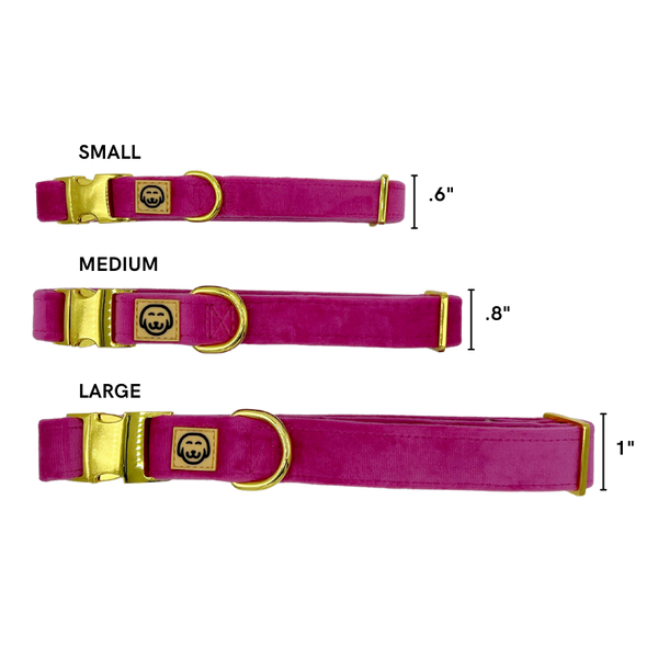 Rose Velvet - Dog Collar