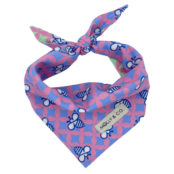 Queen Bee - Reversible Dog Bandana