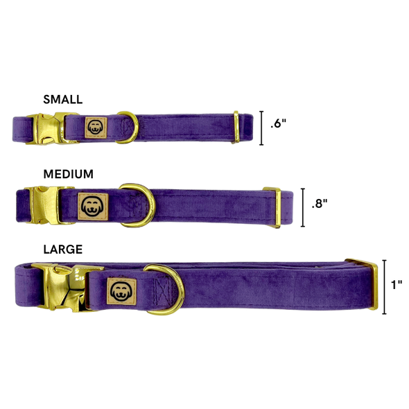 Violet Velvet - Dog Collar